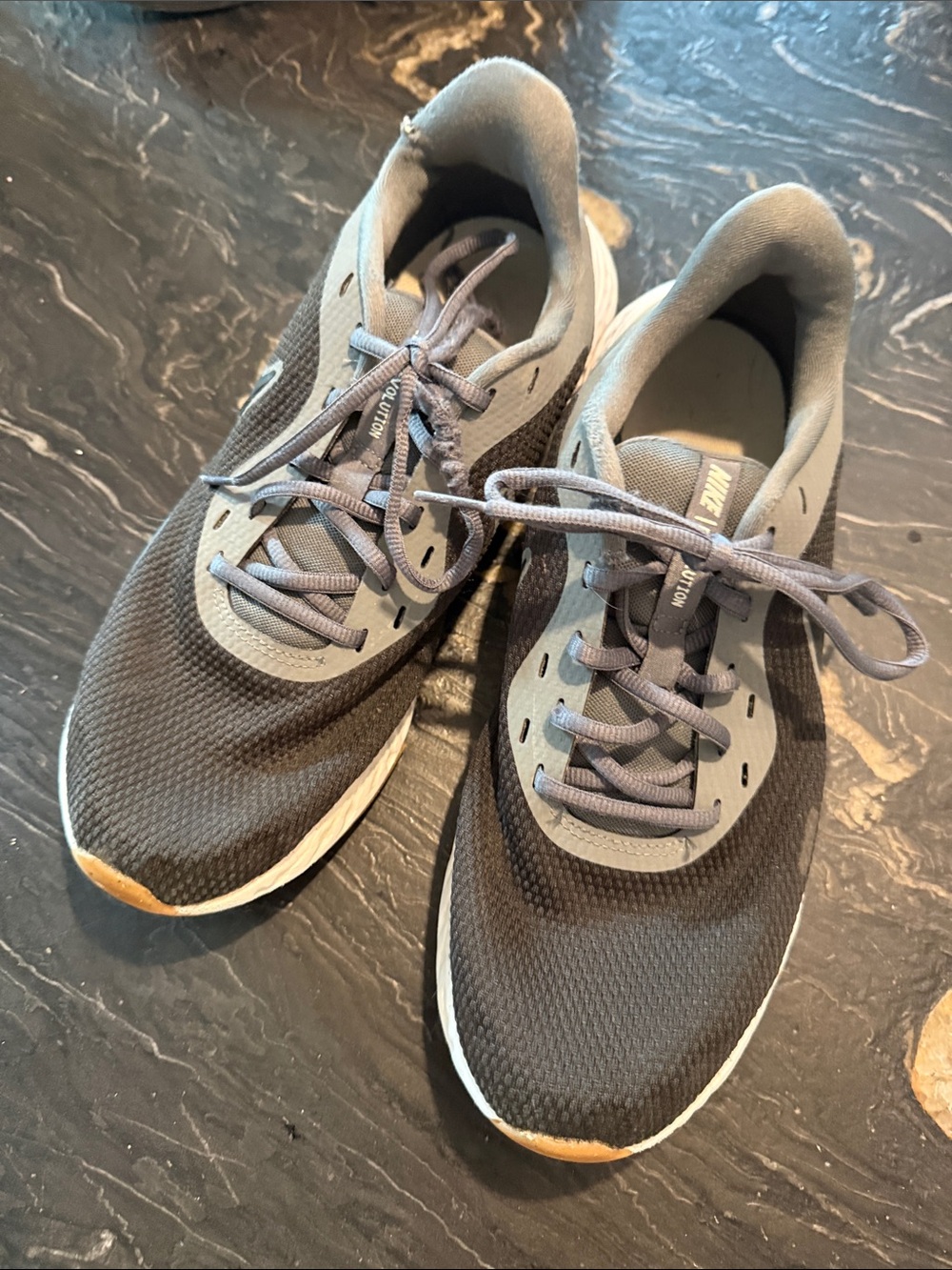 Nike Men’s Black and Gray Athletic Training Shoes